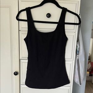 NWT Anthropologie eri + Ali Black ribbed Tank Top